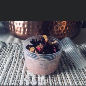 Pink Himalayan Sea Salt body scrub.